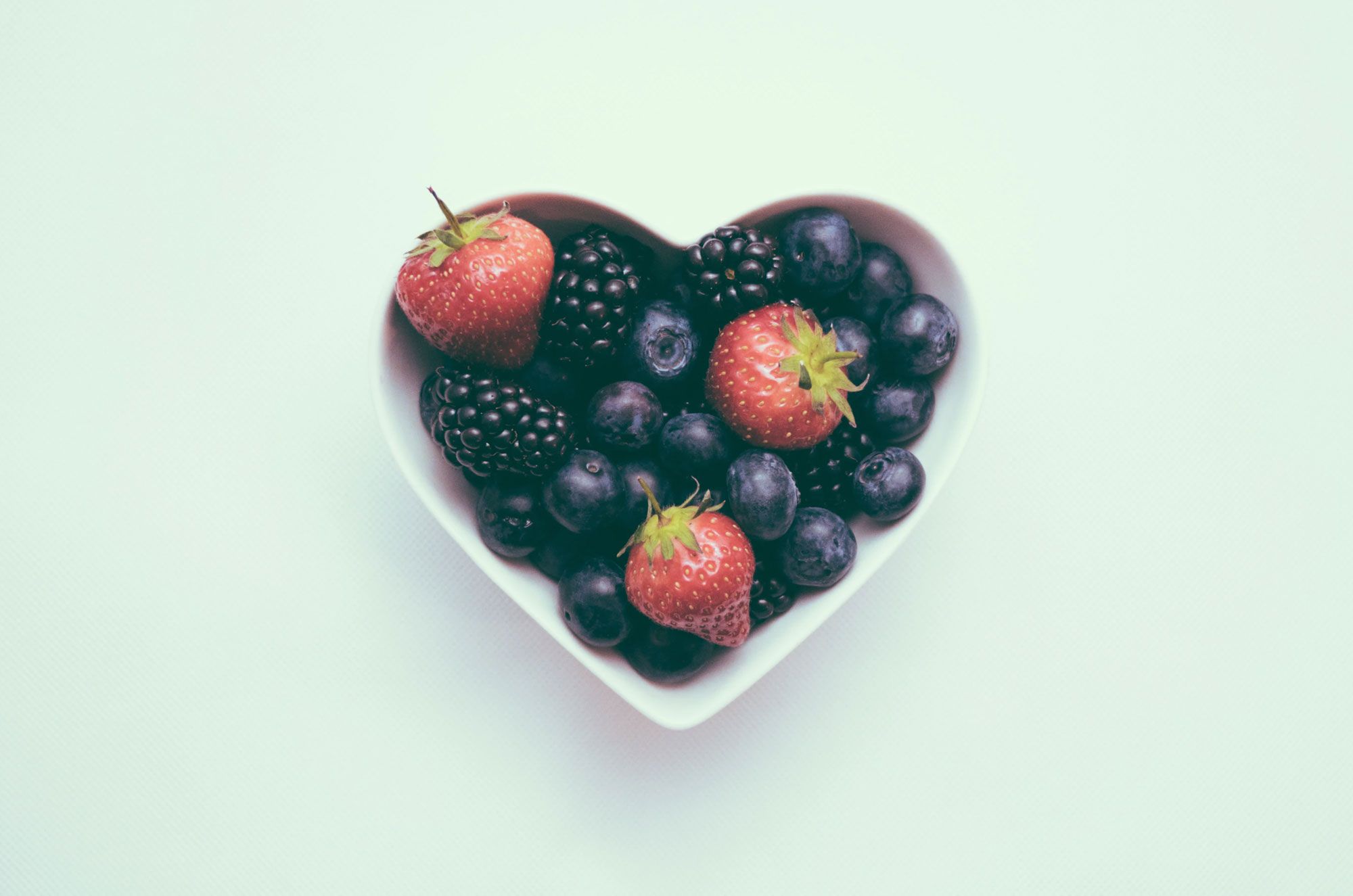 Fruit in Heart Bowl