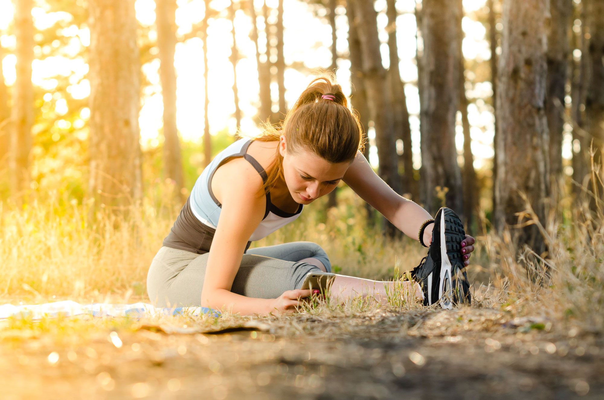 Woman Stretching